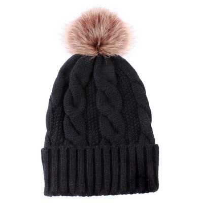 

Tailored Women Fashion Keep Warm Winter Hats Knitted Wool Hemming Hat