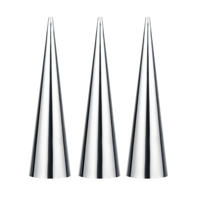 

3pcs Stainless Steel Croissants Mold DIY Spiral Baked Essential Horn Maker