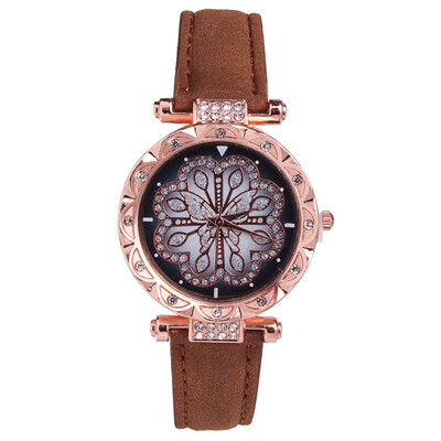 

Womens watch fashion new quartz belt to run the watch
