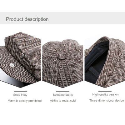 

High Quality Retro Winter Autumn Beret Hat Octagonal Cap Men Womens Flat Caps Peaked Cap Classical Artistic Gatsby Cap