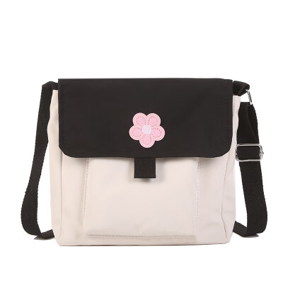 

Koreans Harajuku Wind Xiao Qingxin Soft Girl Cute Flower Slant Bag Japanese Colour Canvas Bag