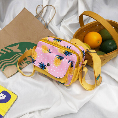 

Small bag canvas bag womens shoulder Messenger bag college students chic printing Korean version of the ancient feeling girl ins