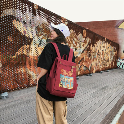 

Ins bag female Korean college students simple ancient feeling girl Korea backpack travel backpack