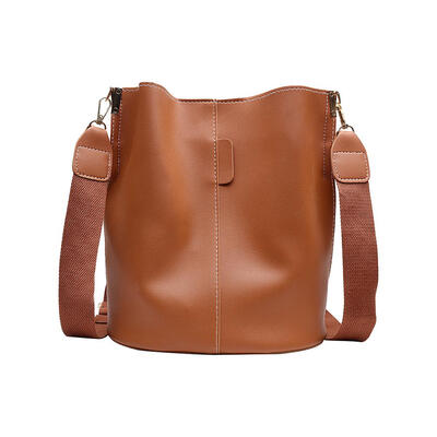 

Fashion Solid Color Shoulder Handbags PU Leather Women Crossbody Bucket Bag
