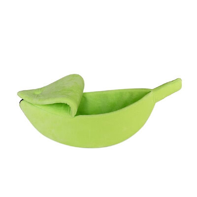 

Banana Cat Bed House Puppy Cushion Kennel Portable Warm Pet Basket Supplies Mat