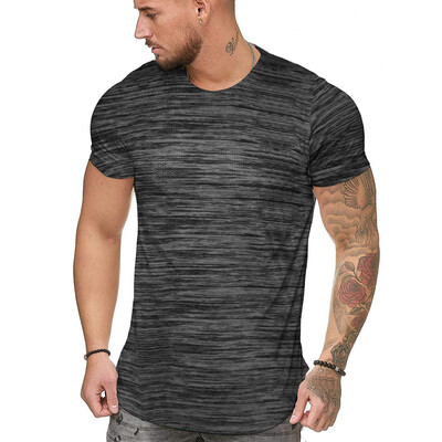 

Toponeto Fashion Mens Summer Slim Fit Stripe Printed Short Sleeved T-shirt Top Blouse