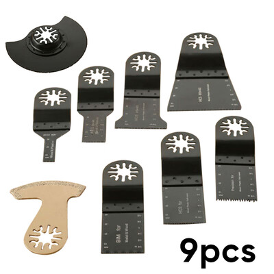 

9 PcsSet Pro E-Cut Bi-Metal Segment Oscillating Tool Saws Blade For Multimaster