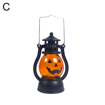 

Trick or Treat Halloween Pumpkin Lamp LED Night Light Handled Party Props Decor