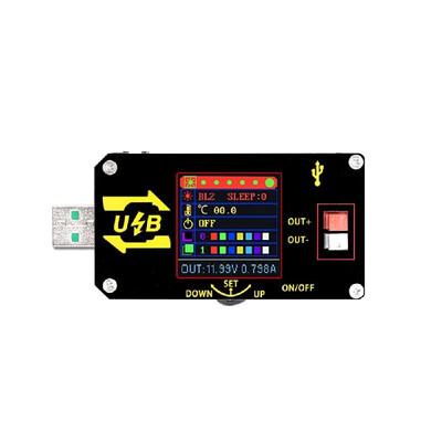 

Color Screen USB Voltage Converter Buck Boost Regulator Module Constant Voltage&Current Display 15W