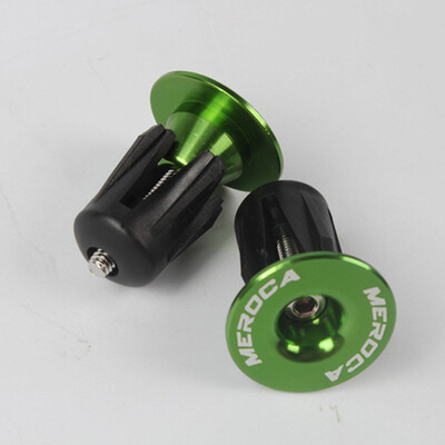 

1 Pair Aluminum Alloy Bicycle Bike Handlebar Grips Caps Handle Bar End Plugs