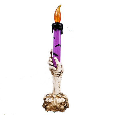 

Ghost Hand Candle Lamp For Halloween Decoration With Horror Electric Candle With No Flame Theme Parties Props