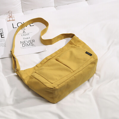 

Ancient sense bag bag female 2019 new casual wild broadband shoulder slung tide Korean version of the simple canvas bag