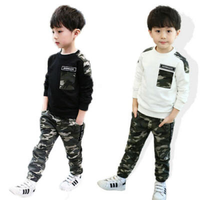 

2pcs Baby Boys Kids Toddlers Long Sleeve T-shirt TopsPants Clothes Outfits Sets