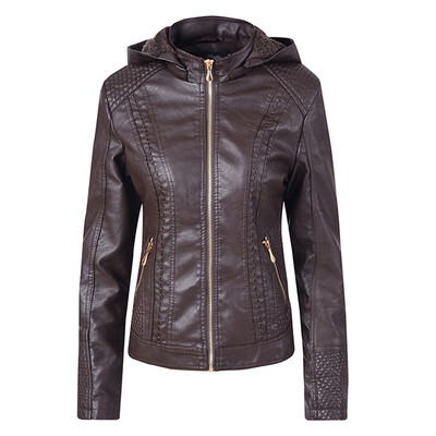 

Toponeto Women Casual Hoodie Slim Zipper Long Sleeve Bomber Jacket Warm Coat