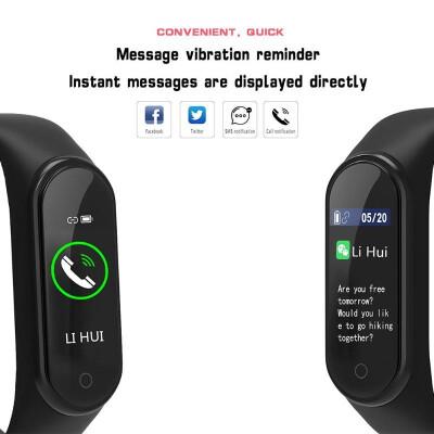 

M4 Smart Band Heart Rate Blood Pressure Monitor Fitness Tracker Bracelet