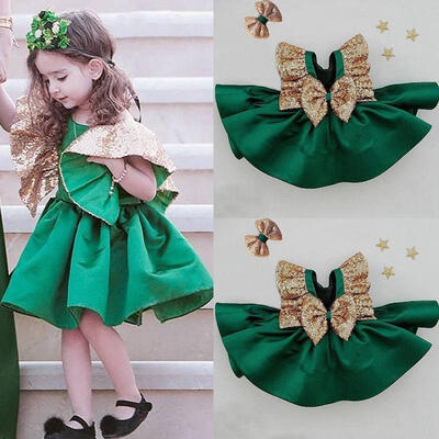 

New Princess Baby Kids Girl Dress Flower Backless Party Gown Formal Dresses
