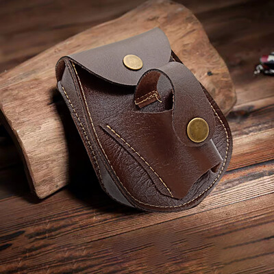 

Gobestart Outdoor Sport Steel Ball Leather Bag Package Back Through The Belt