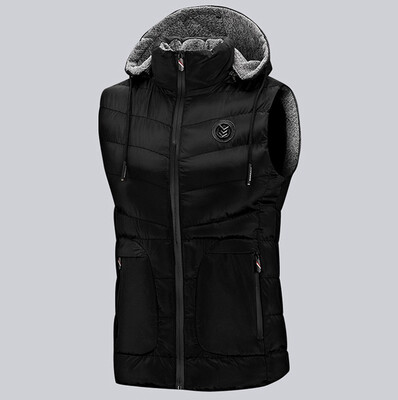 

Toponeto Mens Autumn Winter Zipper Fashion Hoodie Waistcoat Vest Jacket Top Coat