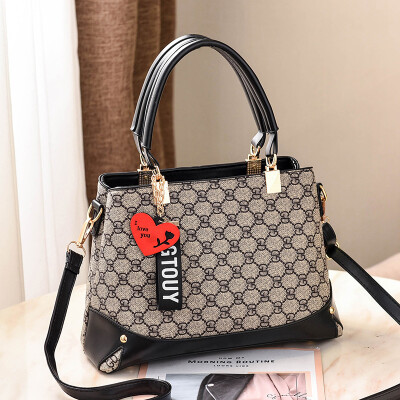 

2019 spring new fashion trend handbag PU leather handbags Europe&the United States big bag shoulder bag wholesale