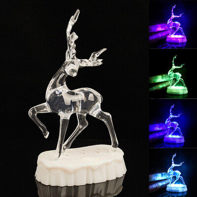

〖Follure〗New Christmas Acrylic Deer Elk Xmas Party Decoration Ornament Holiday Gift Decor