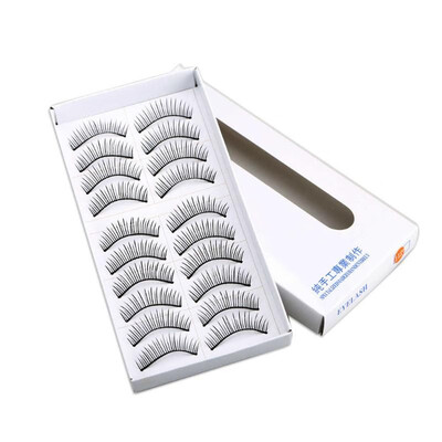 

10 Pairs of Professional Makeup Hand-Made Party False Eyelashes Eye Lashes