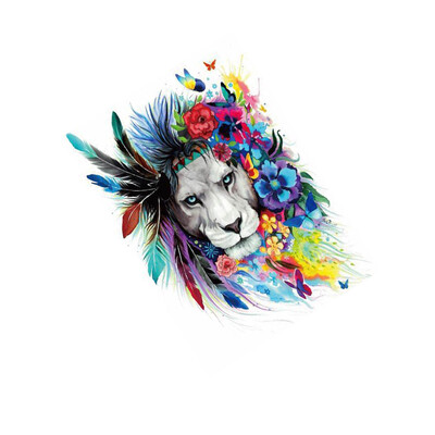 

Colorful Flower Animal Wall Stickers Home Decor Feather Butterfly Wall Decals DIY Adhesive Poster