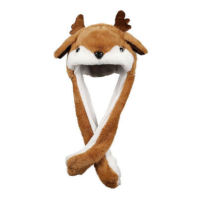 

Prick-eared Movable Santa Claus Elk Ears Hat Doll Toy Christmas Halloween Gift