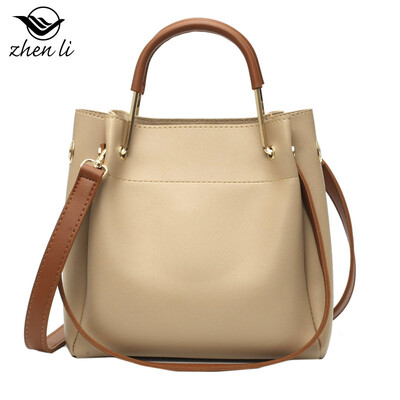 

Ladies fashion bag pu new bucket female bag supply package
