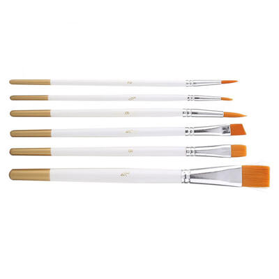 

Greensen 6pcs Drawing Pen Nylon Hair Paint Brush Set Art Craft Painting Watercolor Brush Kit