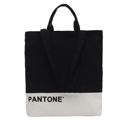 

Women Contrast Color Canvas Bag Fashion Student Tote Letter Printing Shoulder Bags High Capacity Shopping Travel Handbag YJ