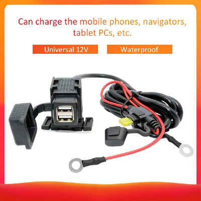

12V Waterproof Motorbike Motorcycle USB Charger Socket Power-Adapter Phone GPS