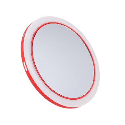 

2-In-1 LED Makeup Mirror Portable Wireless Charger Compatible with Cell Phones Support Wireless Charging Mini Dimmable LED Mirror