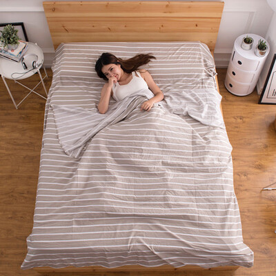

Xin Yan travel wash cotton sleeping bag three travel supplies across dirty sheets hotel portable anti-dirty bed cover 221m McGraws