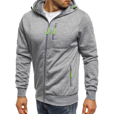 

Mens Casual Hooded Hoodie Warm Sweater Zip Jacket Coat Sweatshirt Outwear US