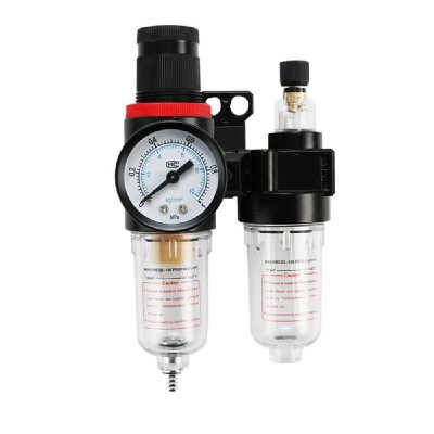 

Aluminum Alloy Air Filter Regulator Liquid Level Oil Air Supplies Control Pneumatic Air Pressure Lubricator Moisture Water Trap Cl