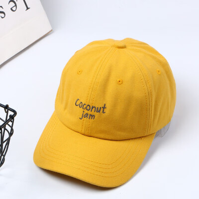 

Korean alphabet simple baseball cap children black leisure sports sun cap male couple embroidered curved eaves cap