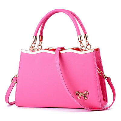 

Handbag handbag 2019 new ladies bag bow fashion lady cute wind single shoulder Messenger bag