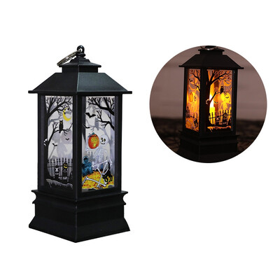 

Halloween LED Candle Lantern Battery Operated Tabletop Lamp Hanging Flameless LED Tea Light