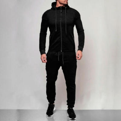 

Mens Tracksuit Jogging Hoodie Coat Jacket Trousers Pants Sports Sweat Suit Set