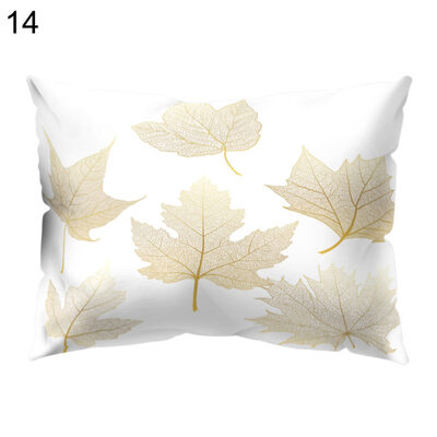 

Flower Leaves Light Pillow Case Cushion Cover Sofa Bed Car Hotel Office Decor