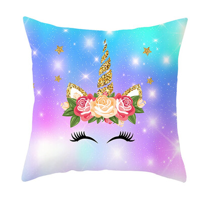 

26 Pattern Fashion 1818 Cartoon Cute Unicorn Cushion Cover Pillow Case Home Sofa Decor