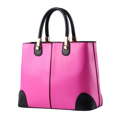 

Tailored Fashion Women Stitching Crossbody Bag Shoulder Bag Handbag Messenger Bag Black