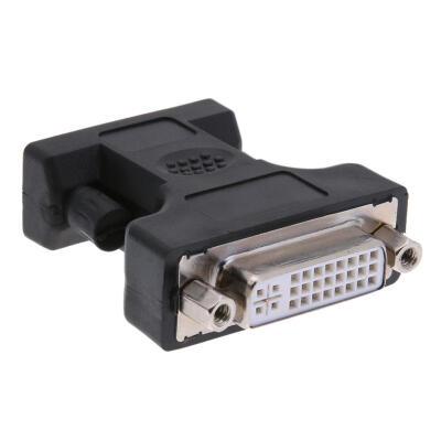 

245Pin DVI Female to 15Pin VGA Male Cable Extender Adapter Connector