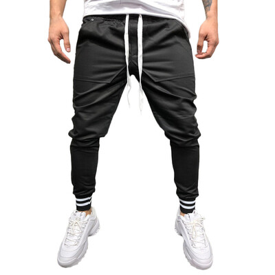 

Gobestart Fashion Mens Casual Solid Loose Patchwork Pocket Sweatpant Trousers Jogger Pant