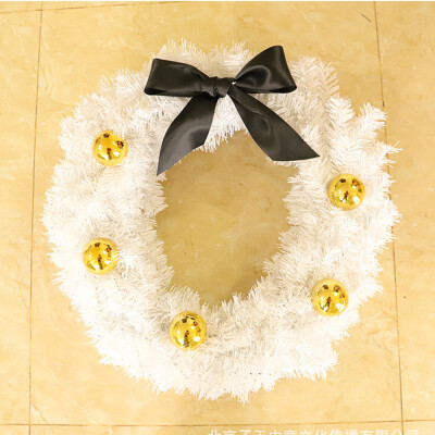 

〖Follure〗60cm Christmas Double-sided White Garland Home Hotel Bar KTV Decorative Pendant