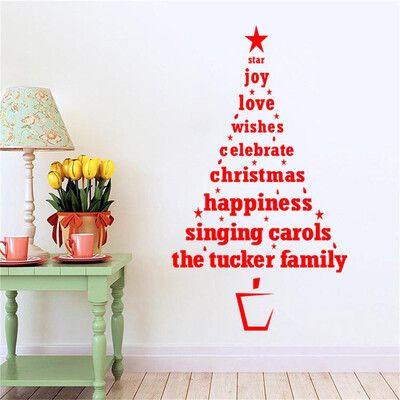 

〖Follure〗Merry Christmas Tree Wall Stickers Vinyl Home Wall Decor Decals RD