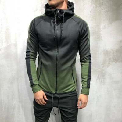 

SUNSIOM Men Waterproof Windbreaker ZIPPER Jacket hoodie Light Sports Outwear Coat Gym