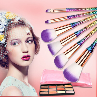 

〖Follure〗6 Pcs Gradient Makeup Brush Set Eye Shadow Brush Cosmetics Blending Brush Tool