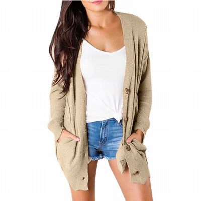 

Cardigan Sweater womens Long Sleeve Loose Knit Sweater Jacket