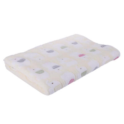

Elephant Print Dogs Soft Warm Blanket Pets Coral Plush Sleeping Kennel Mat